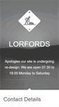Mobile Screenshot of lorfords.co.uk