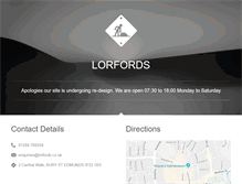 Tablet Screenshot of lorfords.co.uk